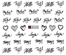 Load image into Gallery viewer, Nail Art Water Transfer Stickers Anime Mouse Animal Kid slider adhesive Watermark Decals Women Beauty Wedding Nails  Decal Self-Adhesive 3D Wave Design Decoration for Women Girls Art Stickers Decal Decoration Metallic Curve Strip Line Nail
