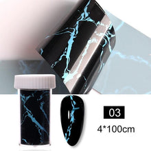 Load image into Gallery viewer, Nail Foils Marble Series Nail Art Transfer Sticker Paper Gold Line Foils Bright Marble Design Decoration Marble Nail Art Stickers Water Transfer Nail Decals Full Wraps Gradient Acrylic Nail Kits for Women Manicure Decoration Accessories
