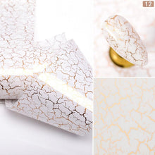 Load image into Gallery viewer, Nail Foils Marble Series Nail Art Transfer Sticker Paper Gold Line Foils Bright Marble Design Decoration Marble Nail Art Stickers Water Transfer Nail Decals Full Wraps Gradient Acrylic Nail Kits for Women Manicure Decoration Accessories

