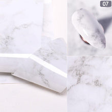 Load image into Gallery viewer, Nail Foils Marble Series Nail Art Transfer Sticker Paper Gold Line Foils Bright Marble Design Decoration Marble Nail Art Stickers Water Transfer Nail Decals Full Wraps Gradient Acrylic Nail Kits for Women Manicure Decoration Accessories
