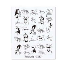Load image into Gallery viewer, Nails Sticker Nail Art Decorations Flowers Leaves Decals Water Transfer Sliders Woman Face Fruit Foil Manicures Wraps  Water Transfer Nail Decals Sticker For Pretty Girl Self-Adhesive Nail Decals Designer Nail Stickers for Acrylic Decal

