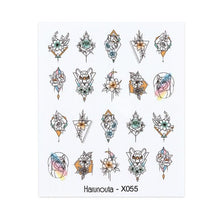 Load image into Gallery viewer, Nails Sticker Nail Art Decorations Flowers Leaves Decals Water Transfer Sliders Woman Face Fruit Foil Manicures Wraps  Water Transfer Nail Decals Sticker For Pretty Girl Self-Adhesive Nail Decals Designer Nail Stickers for Acrylic Decal
