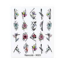 Load image into Gallery viewer, Nails Sticker Nail Art Decorations Flowers Leaves Decals Water Transfer Sliders Woman Face Fruit Foil Manicures Wraps  Water Transfer Nail Decals Sticker For Pretty Girl Self-Adhesive Nail Decals Designer Nail Stickers for Acrylic Decal

