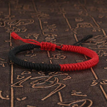 Load image into Gallery viewer, National Style Lucky Red String Bracelet Handmade Braided Knot Charm Bracelets For Women Men Red Bracelet Protection Red Cord Bracelet Adjustable Braided Knot Bracelet
