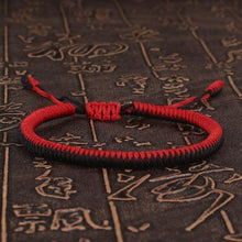 Load image into Gallery viewer, National Style Lucky Red String Bracelet Handmade Braided Knot Charm Bracelets For Women Men Red Bracelet Protection Red Cord Bracelet Adjustable Braided Knot Bracelet
