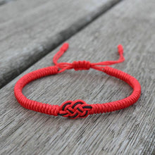 Load image into Gallery viewer, National Style Lucky Red String Bracelet Handmade Braided Knot Charm Bracelets For Women Men Red Bracelet Protection Red Cord Bracelet Adjustable Braided Knot Bracelet
