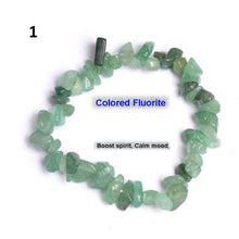 Load image into Gallery viewer, Natural Lucky Stone Beads Bracelet Multiple Colors Bracelets Beautiful Crystal Bracelets Natural Gemstone Crystal Stretch Bracelets Distance Energy Bracelet For Women Girls
