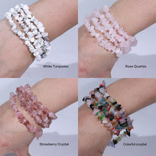 Load image into Gallery viewer, Natural Lucky Stone Beads Bracelet Multiple Colors Bracelets Beautiful Crystal Bracelets Natural Gemstone Crystal Stretch Bracelets Distance Energy Bracelet For Women Girls
