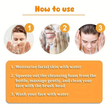 Load image into Gallery viewer, Natural Turmeric Glow Facial Cleanser - Gentle Foaming Face Wash for All Skin Types
