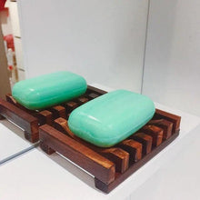 Load image into Gallery viewer, Natural Wooden Soap Dish Wood Soap Tray Holder Storage Soap Rack Plate Box Container For Bath Shower Plate Bathroom Wooden Soap Dish Soap Saver Holder Soap Tray for Bathroom Shower Rectangular Sink Drainer Hand Craft for Soap Sponges And More
