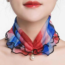 Load image into Gallery viewer, Neck Collars Fashion Scarves for Women And Girls Print Satin Silk Scarf Female Bandana Head Bib Scarfs For Ladies
