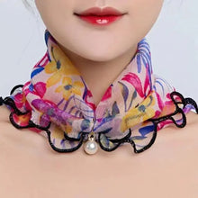 Load image into Gallery viewer, Neck Collars Fashion Scarves for Women And Girls Print Satin Silk Scarf Female Bandana Head Bib Scarfs For Ladies

