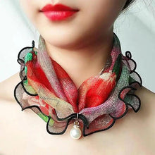 Load image into Gallery viewer, Neck Collars Fashion Scarves for Women And Girls Print Satin Silk Scarf Female Bandana Head Bib Scarfs For Ladies
