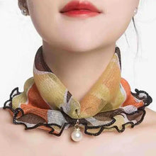 Load image into Gallery viewer, Neck Collars Fashion Scarves for Women And Girls Print Satin Silk Scarf Female Bandana Head Bib Scarfs For Ladies
