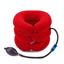 Load image into Gallery viewer, Neck Pillow Home Office Travel Pillow 3-layered Air Inflatable Vertebra Auxiliary Tools Neck Support Assistant Pillow Air Adjustable and Inflatable Neck Pillow Comfort Neck Travel Pillow Airplane Pillow Cervical Neck Pillow for Kids Adults
