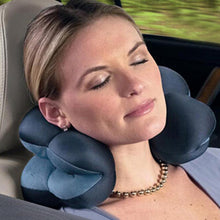 Load image into Gallery viewer, Neck Pillow Microbead Portable Pillow Travel Pillow Memory Foam Neck Pillow Support Comfortable &amp; Breathable Cover Machine Washable Airplane Pillow Use at Home or On The Go To Support Feather Soft Microfiber Neck Pillow Your Neck Work Travel pillow
