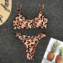 Load image into Gallery viewer, Neon Yellow Green Swimsuit Women Push Up Padded Micro Bikini Summer Beach Bathing Suit Beach Swimwear  Women's Scoop Neck Cut Out Front Lace Up Back High Cut One Piece Swimsuit
