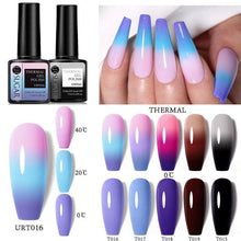 Load image into Gallery viewer, New 2022 Pink Blue Gel Nail Polish UV Color Changing Elegant Luxury Glossy Nail Design For Womens
