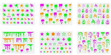 Load image into Gallery viewer, New 3D Self-Adhesive Neon Curve Serpentine Stripe Nails Stickers Acrylic Decorations Manicure Carving Design Exquisite Pattern Nail Art Supplies Self-Adhesive Nail Nail Art Stickers Red Lips Nails Decals Sticker Hot Sexy Girl Tip
