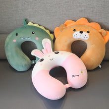 Load image into Gallery viewer, New Animal Memory Cotton U-shaped Pillow Car Neck Pillow Noon Rest Pillow Plane Travel PillowKids Neck  Travel Pillows Cute U-Shaped Animal Pillow for Cars Planes Boys Girls Child Gift Ideas
