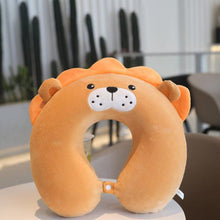 Load image into Gallery viewer, New Animal Memory Cotton U-shaped Pillow Car Neck Pillow Noon Rest Pillow Plane Travel PillowKids Neck  Travel Pillows Cute U-Shaped Animal Pillow for Cars Planes Boys Girls Child Gift Ideas
