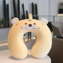 Load image into Gallery viewer, New Animal Memory Cotton U-shaped Pillow Car Neck Pillow Noon Rest Pillow Plane Travel PillowKids Neck  Travel Pillows Cute U-Shaped Animal Pillow for Cars Planes Boys Girls Child Gift Ideas
