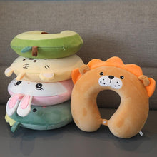 Load image into Gallery viewer, New Animal Memory Cotton U-shaped Pillow Car Neck Pillow Noon Rest Pillow Plane Travel PillowKids Neck  Travel Pillows Cute U-Shaped Animal Pillow for Cars Planes Boys Girls Child Gift Ideas
