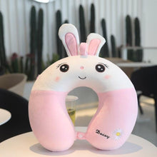 Load image into Gallery viewer, New Animal Memory Cotton U-shaped Pillow Car Neck Pillow Noon Rest Pillow Plane Travel PillowKids Neck  Travel Pillows Cute U-Shaped Animal Pillow for Cars Planes Boys Girls Child Gift Ideas
