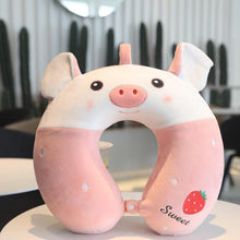 Load image into Gallery viewer, New Animal Memory Cotton U-shaped Pillow Car Neck Pillow Noon Rest Pillow Plane Travel PillowKids Neck  Travel Pillows Cute U-Shaped Animal Pillow for Cars Planes Boys Girls Child Gift Ideas
