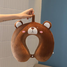 Load image into Gallery viewer, New Animal Memory Cotton U-shaped Pillow Car Neck Pillow Noon Rest Pillow Plane Travel PillowKids Neck  Travel Pillows Cute U-Shaped Animal Pillow for Cars Planes Boys Girls Child Gift Ideas
