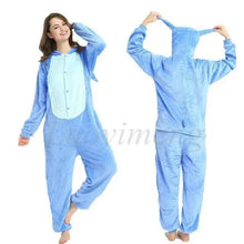 Load image into Gallery viewer, New Animal Pajamas Women Unicorn Sleepwear Panda Pajama Cartoon Overalls Winter Rabbit Nightie Jumpsuit For Winter Girls Unicorn Pajamas Costume Fleece Hooded Animal Sleepwear Christmas Cosplay Unicorn Gift
