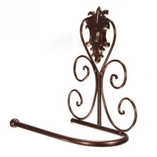 Load image into Gallery viewer, New Arrival Classic Bathroom accessories Vintage Iron Toilet Paper Towel Roll Holder Bathroom Wall Mount Rack Toilet Paper Roll Holder Cast Iron Wall Mounted Toilet Tissue Holder  European Victorian Design

