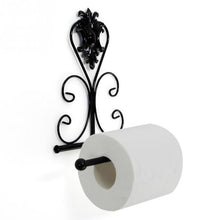 Load image into Gallery viewer, New Arrival Classic Bathroom accessories Vintage Iron Toilet Paper Towel Roll Holder Bathroom Wall Mount Rack Toilet Paper Roll Holder Cast Iron Wall Mounted Toilet Tissue Holder  European Victorian Design
