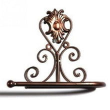 Load image into Gallery viewer, New Arrival Classic Bathroom accessories Vintage Iron Toilet Paper Towel Roll Holder Bathroom Wall Mount Rack Toilet Paper Roll Holder Cast Iron Wall Mounted Toilet Tissue Holder  European Victorian Design
