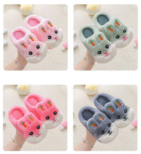 Load image into Gallery viewer, New Autumn Winter Children's Cotton Slippers Cute Home Warm Non-slip Baby Fur Slippers Fashion Home Soft Slippers Memory Foam Indoor Comfy Fuzzy Knitted Slip On Cotton Slippers

