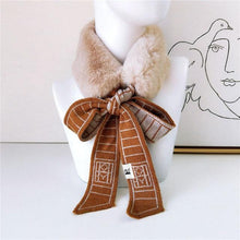 Load image into Gallery viewer, New Autumn Winter Fashion Soft Faux Fur Crochet Knitted  Neck Warmer Elastic Neck Gaiter Head Wrap Lightweight Scarf Collar Neck Elegant Warmer Scarves for Women
