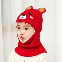 Load image into Gallery viewer, New Baby Girl Winter Hat Warm Bear Skellies Beanies Knitted Cap Kids Balaclava Mask Hats Gorgas Toddler Winter Hat, Baby Winter Hat, Fleece Lined Girls Boys Winter Hat  Kids Winter Hat Scarf Earflap Hood Skull Caps
