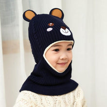 Load image into Gallery viewer, New Baby Girl Winter Hat Warm Bear Skellies Beanies Knitted Cap Kids Balaclava Mask Hats Gorgas Toddler Winter Hat, Baby Winter Hat, Fleece Lined Girls Boys Winter Hat  Kids Winter Hat Scarf Earflap Hood Skull Caps
