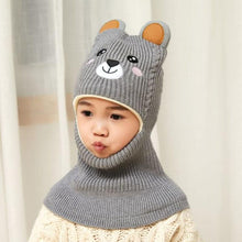 Load image into Gallery viewer, New Baby Girl Winter Hat Warm Bear Skellies Beanies Knitted Cap Kids Balaclava Mask Hats Gorgas Toddler Winter Hat, Baby Winter Hat, Fleece Lined Girls Boys Winter Hat  Kids Winter Hat Scarf Earflap Hood Skull Caps
