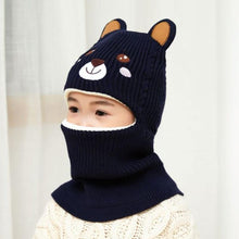 Load image into Gallery viewer, New Baby Girl Winter Hat Warm Bear Skellies Beanies Knitted Cap Kids Balaclava Mask Hats Gorgas Toddler Winter Hat, Baby Winter Hat, Fleece Lined Girls Boys Winter Hat  Kids Winter Hat Scarf Earflap Hood Skull Caps
