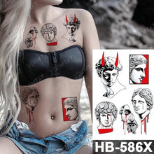 Load image into Gallery viewer, New Big Butterfly Waterproof Temporary Sticker Tattoo Elegant Black Colorful Tattoos Rose For Women Men
