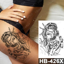 Load image into Gallery viewer, New Big Butterfly Waterproof Temporary Sticker Tattoo Elegant Black Colorful Tattoos Rose For Women Men
