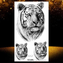Load image into Gallery viewer, New Black Wolf Forest Sticker Tattoos Temporary Tree Fierce Animal Body Tattoo Luxury Design Custom Tatoos For Mens
