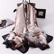 Load image into Gallery viewer, New Brand Designer Luxury  Winter Long Silk Scarf Shawls Wraps Print Cotton Scarf Stylish Head Wraps Scarves Hijabs Neck Scarves Lady Hijab For Female
