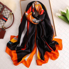Load image into Gallery viewer, New Brand Designer Luxury  Winter Long Silk Scarf Shawls Wraps Print Cotton Scarf Stylish Head Wraps Scarves Hijabs Neck Scarves Lady Hijab For Female
