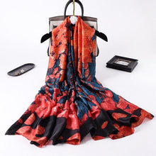 Load image into Gallery viewer, New Brand Designer Luxury  Winter Long Silk Scarf Shawls Wraps Print Cotton Scarf Stylish Head Wraps Scarves Hijabs Neck Scarves Lady Hijab For Female
