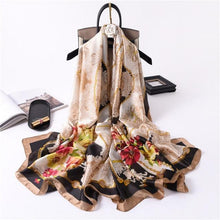 Load image into Gallery viewer, New Brand Designer Luxury  Winter Long Silk Scarf Shawls Wraps Print Cotton Scarf Stylish Head Wraps Scarves Hijabs Neck Scarves Lady Hijab For Female
