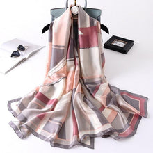 Load image into Gallery viewer, New Brand Designer Luxury  Winter Long Silk Scarf Shawls Wraps Print Cotton Scarf Stylish Head Wraps Scarves Hijabs Neck Scarves Lady Hijab For Female
