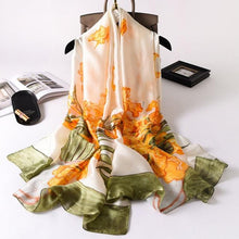 Load image into Gallery viewer, New Brand Designer Luxury  Winter Long Silk Scarf Shawls Wraps Print Cotton Scarf Stylish Head Wraps Scarves Hijabs Neck Scarves Lady Hijab For Female

