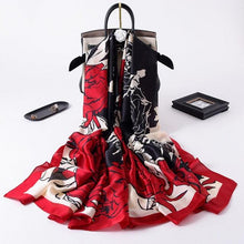 Load image into Gallery viewer, New Brand Designer Luxury  Winter Long Silk Scarf Shawls Wraps Print Cotton Scarf Stylish Head Wraps Scarves Hijabs Neck Scarves Lady Hijab For Female
